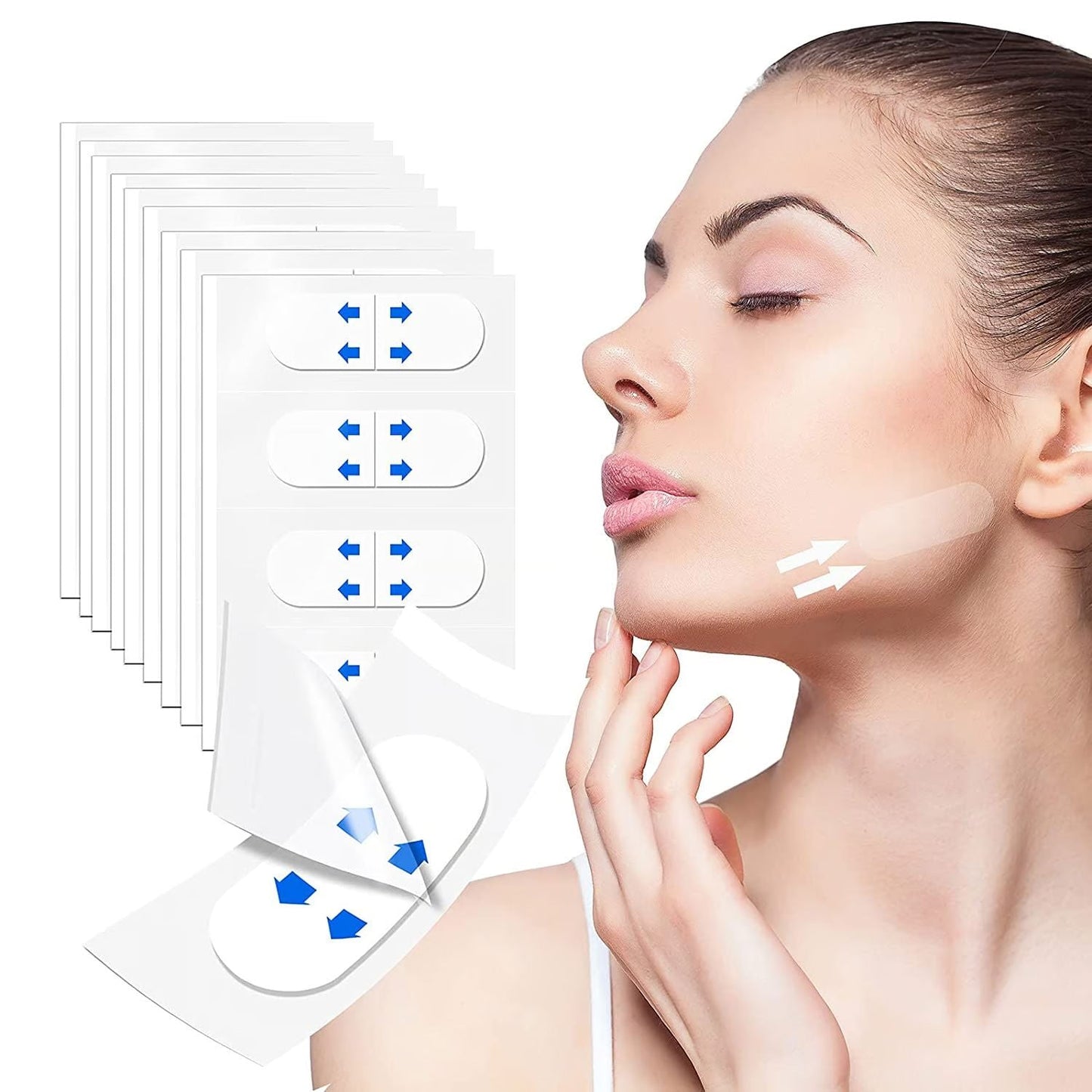 Cinta Lifting Facial Invisible para un delicado rostro en forma de V