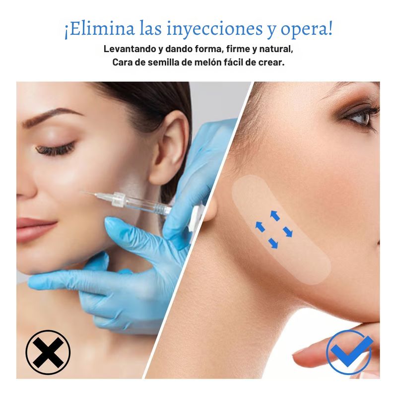 Cinta Lifting Facial Invisible para un delicado rostro en forma de V