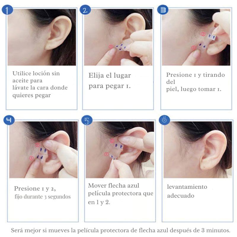 Cinta Lifting Facial Invisible para un delicado rostro en forma de V